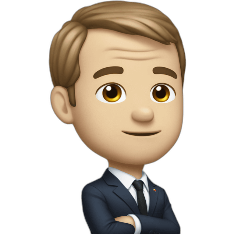 Macron déguisé en pikacgu emoji