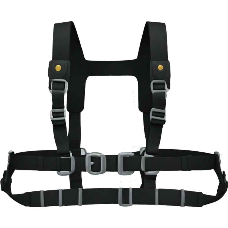 Black chest harness emoji