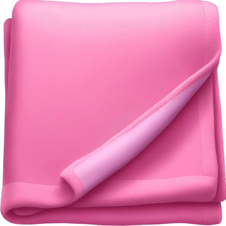 Pink blanket folded emoji