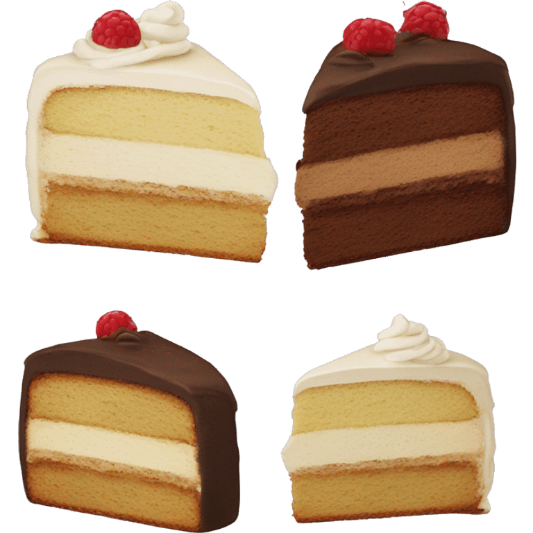 Cake split in half emoji