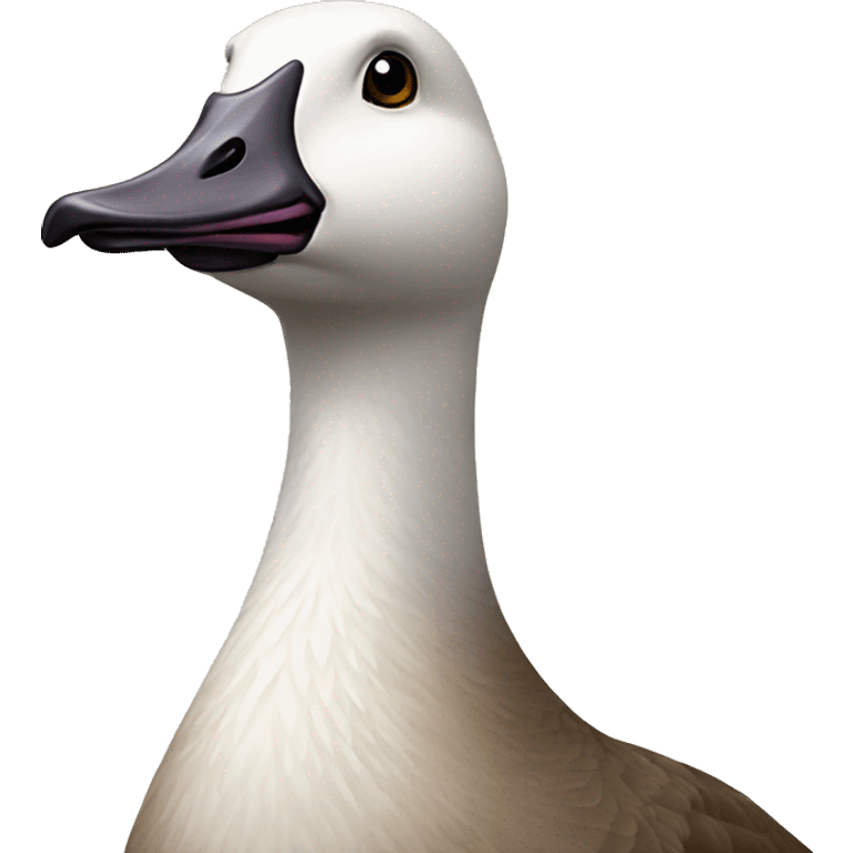 aging goose with mustache emoji