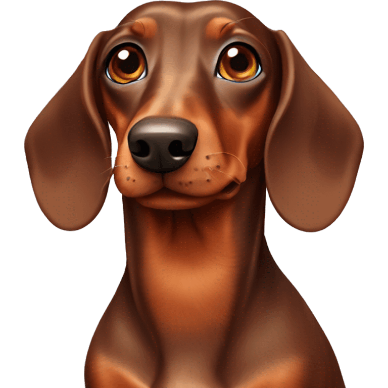 Brown Dachshund  emoji