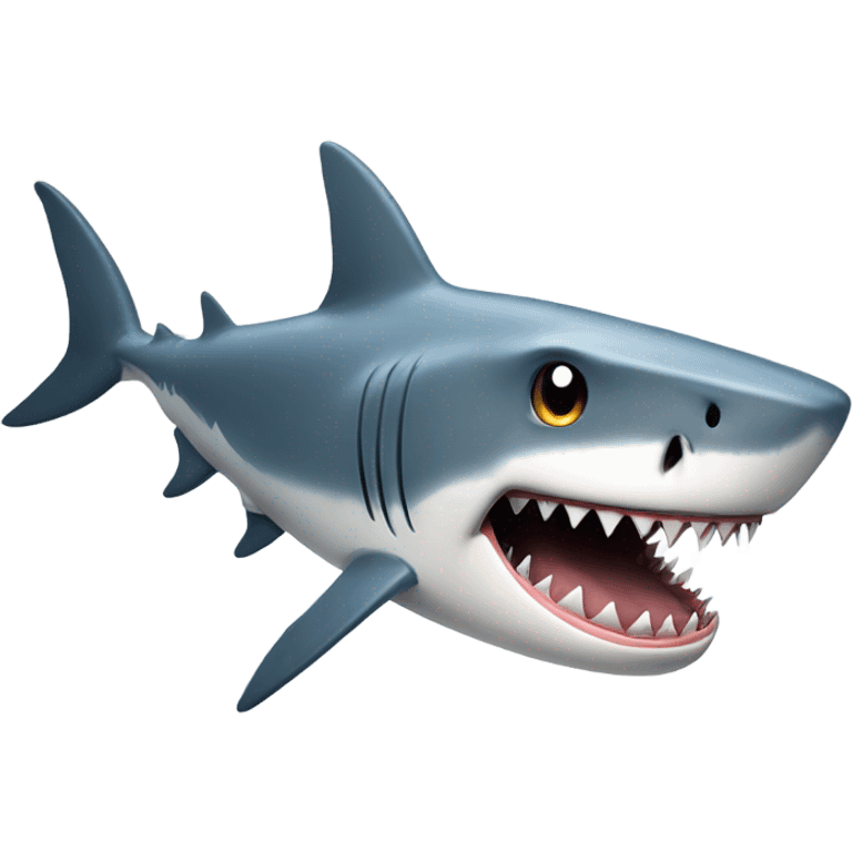 Shark eating emoji