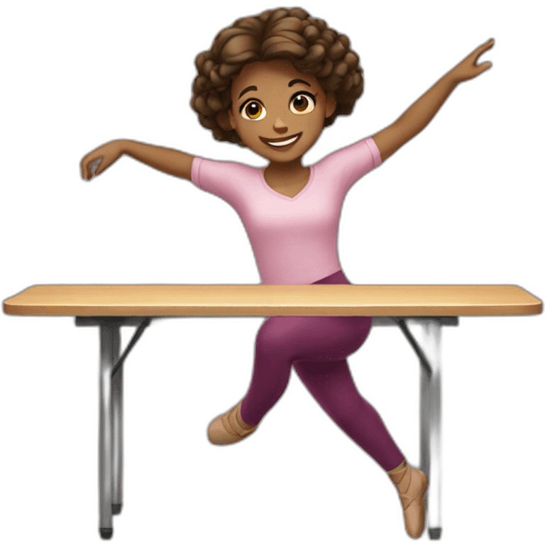 Girl-dancing-on—the-table emoji