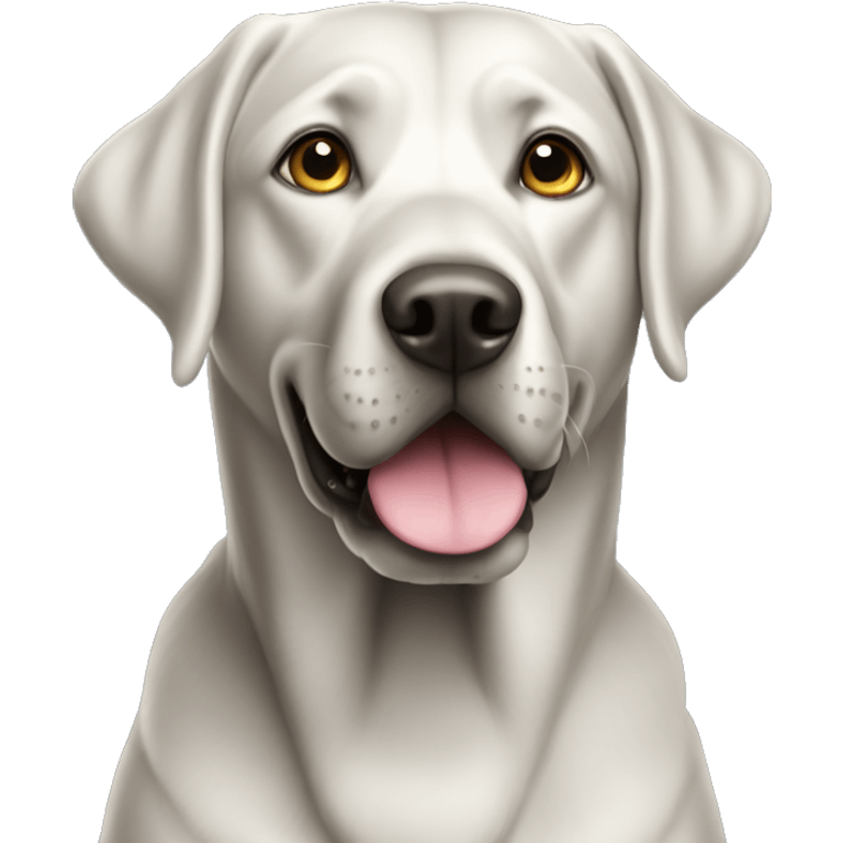 Silver Labrador emoji