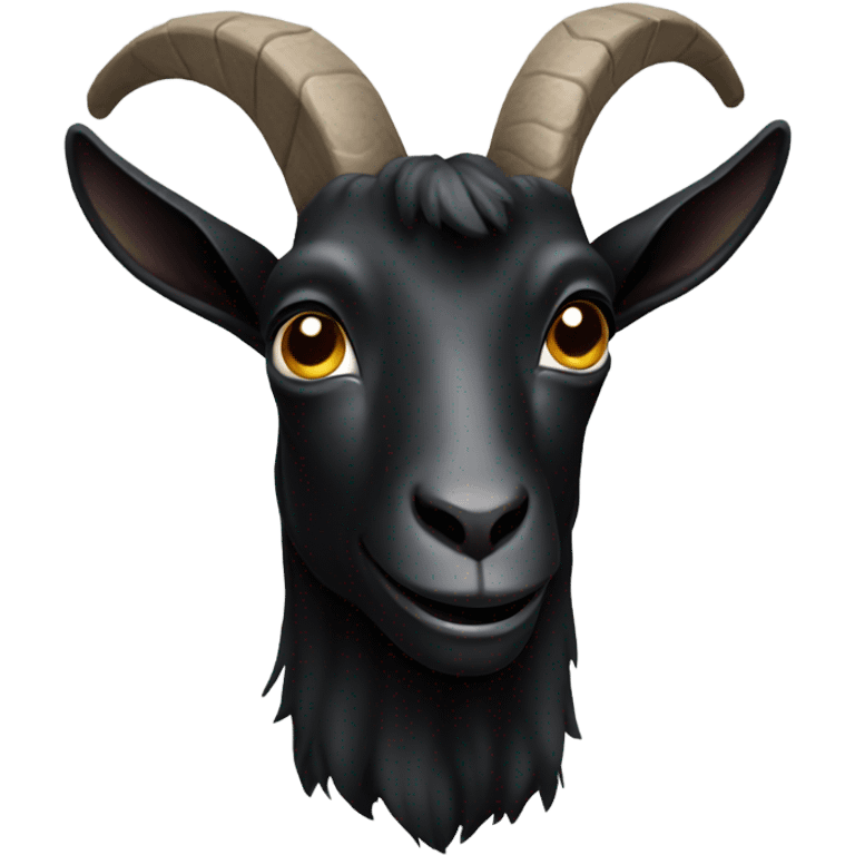 Black goat  emoji