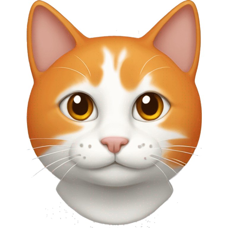 Orange/White cat emoji