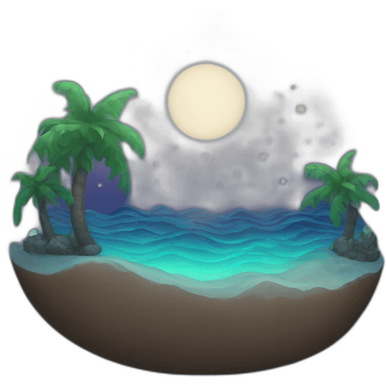  ocean night  emoji