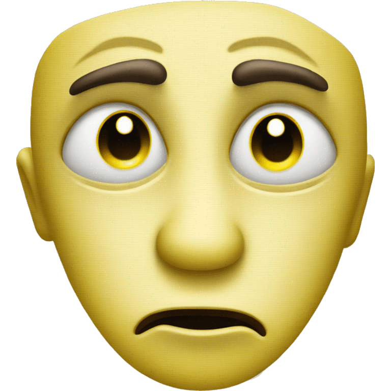 Yellow emoji face with big pleading eyes  emoji