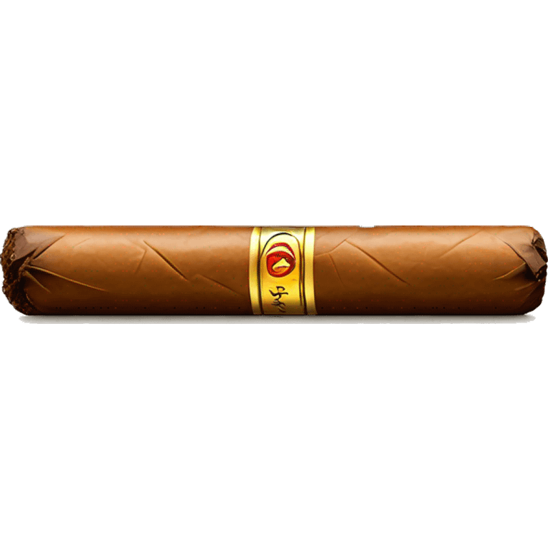 cigar with gold label emoji