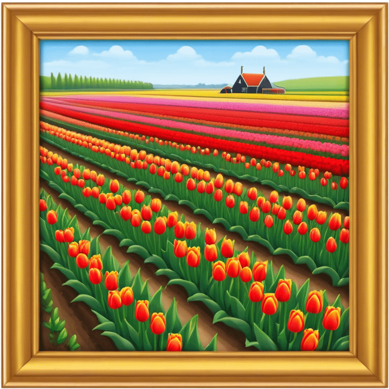 Dutch Tulip field emoji