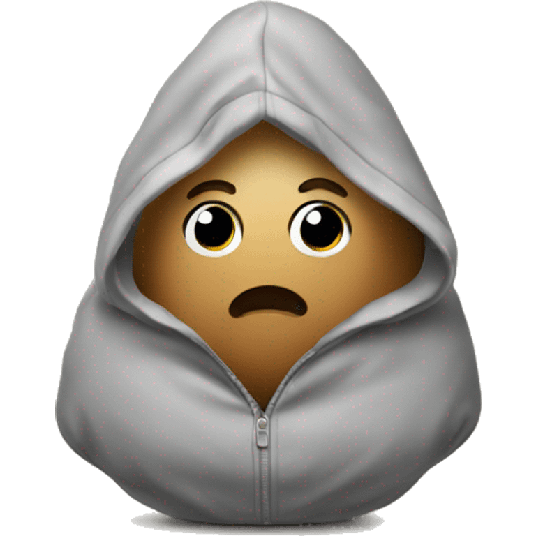 Potato with a hoodie emoji