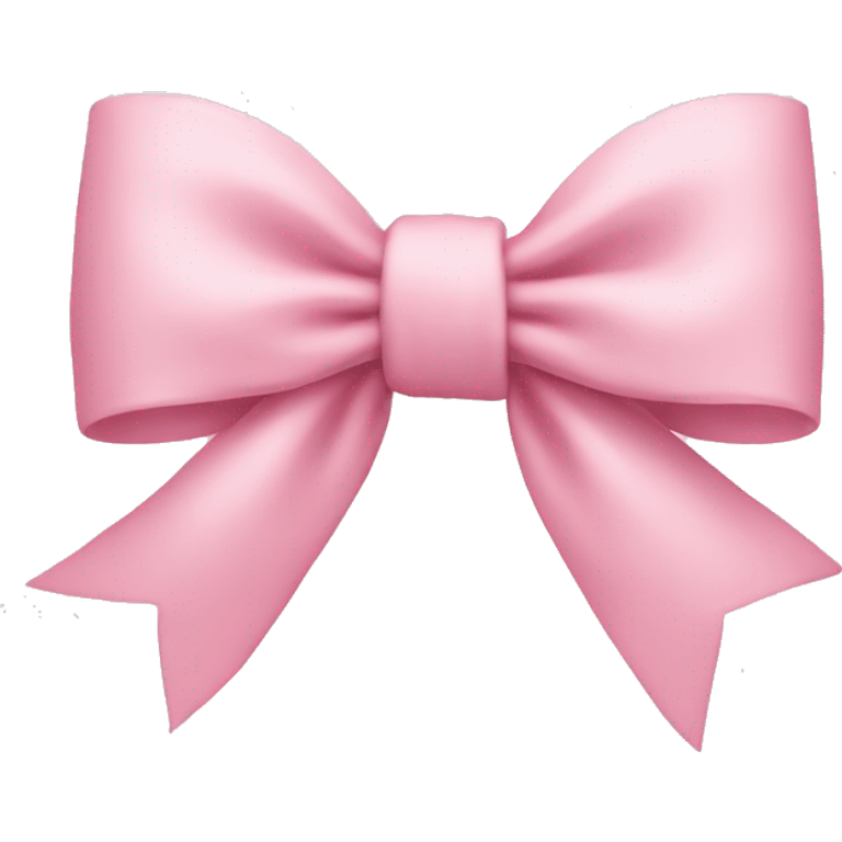 light pink bow on light pink bow emoji