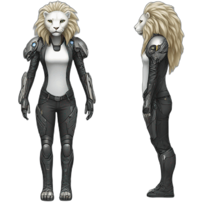 Cyberpunk Merlion full body emoji