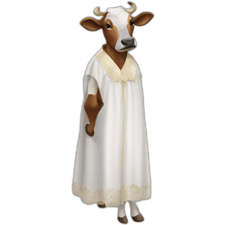 Vache en robe longue  emoji