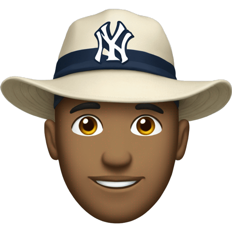 yankee hat with really long brim emoji