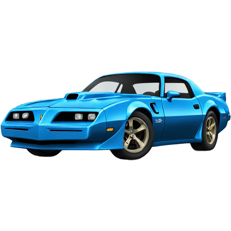 Blue trans am side emoji