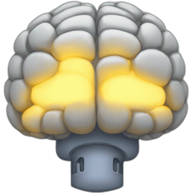 cerebro com lampada emoji