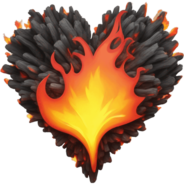 flaming heart emoji