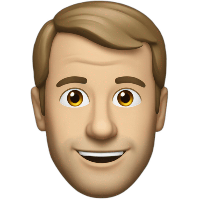 Macron boit une biere emoji