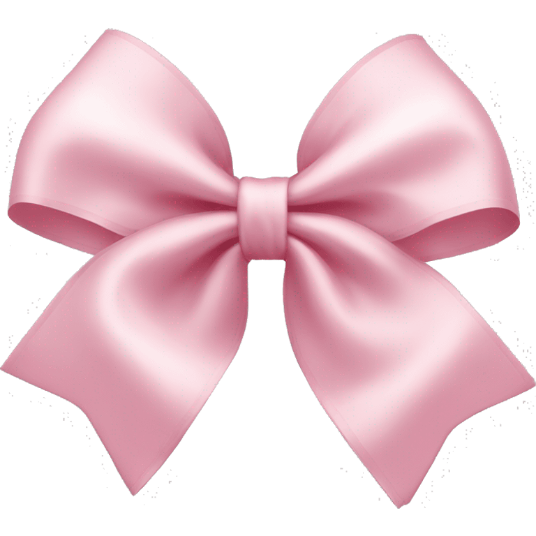 light pink ribbon bow emoji