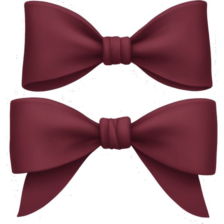 Burgundy coloured bow emoji