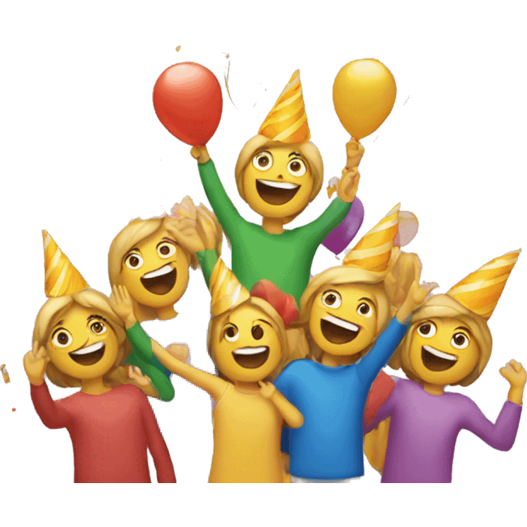 celebration with shapes emoji