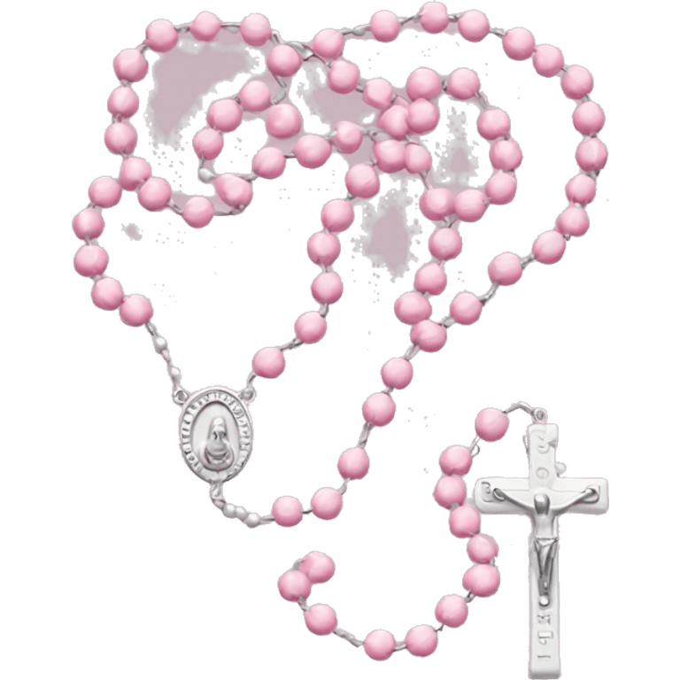 Light pink rosary emoji