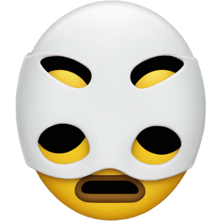 Emoji wearing a ski mask emoji