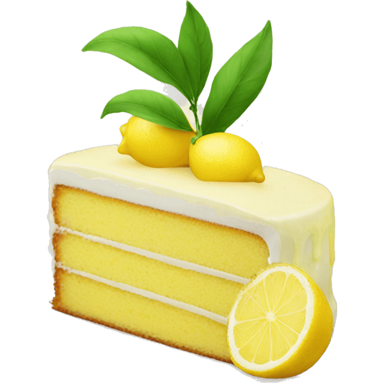 Lemon cake emoji