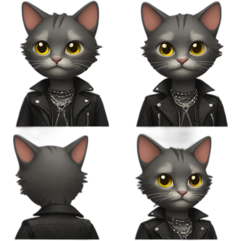 cat punk emoji