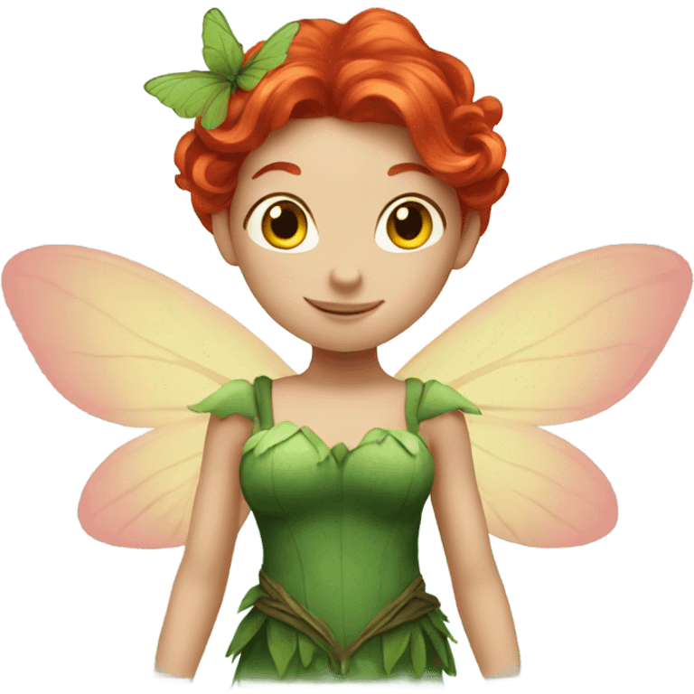 Red hair fairy emoji