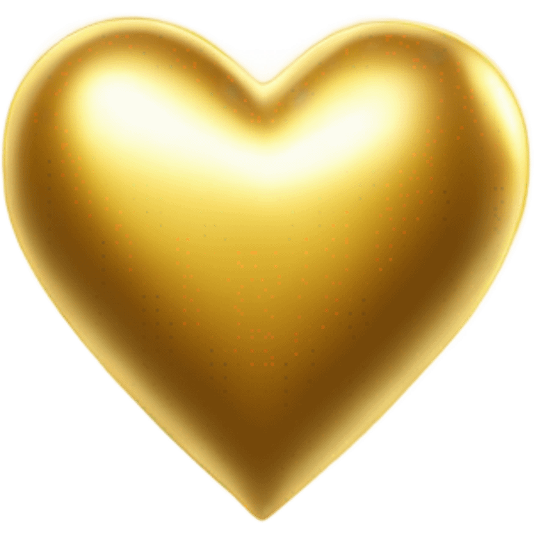 Gold heart emoji