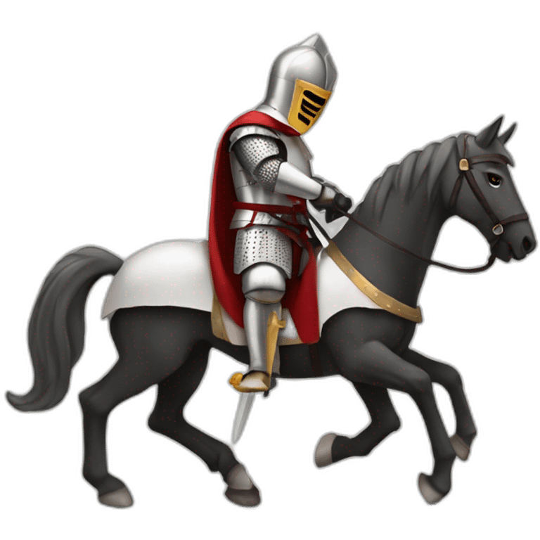 Knights Templar with horse emoji