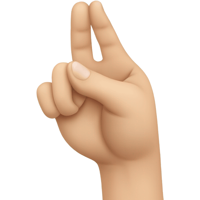 Asian hand sign of a heart index finger and thumb  emoji