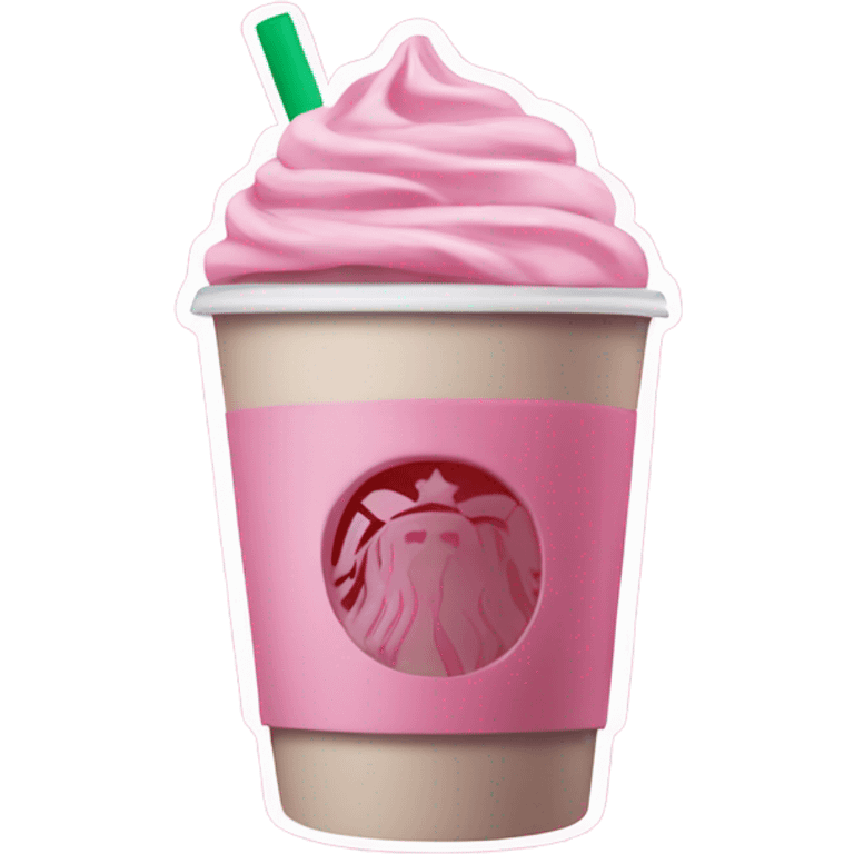 Pink Starbucks  emoji