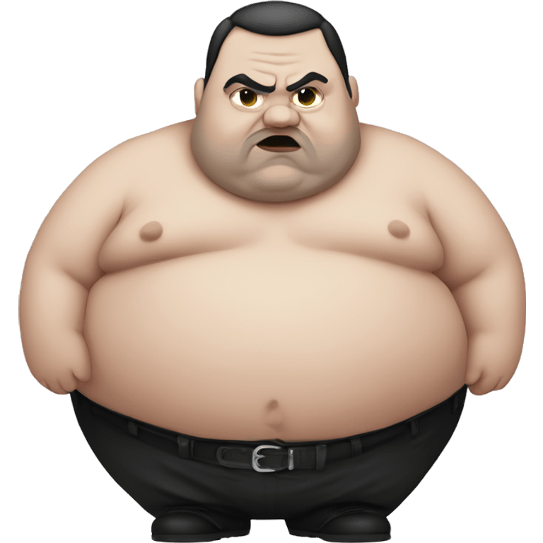 fat goth man emoji