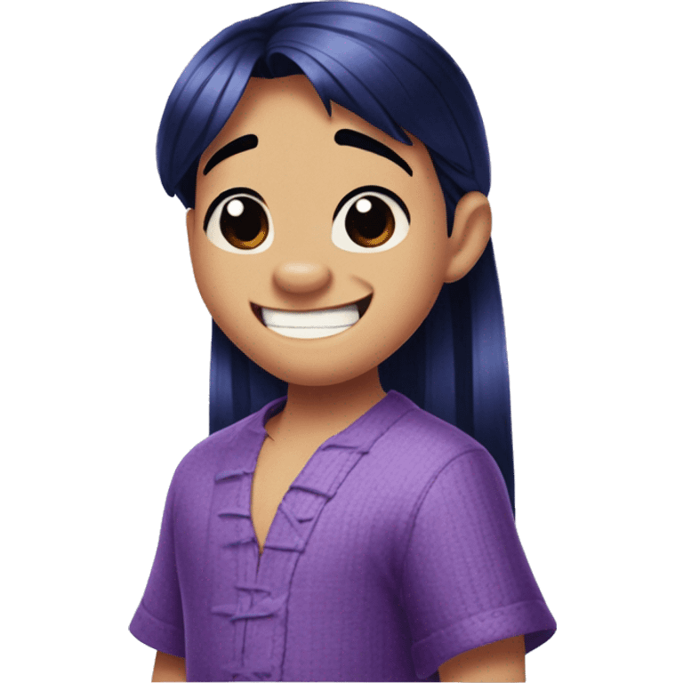 Purple stitch from “lilo and stitch” emoji