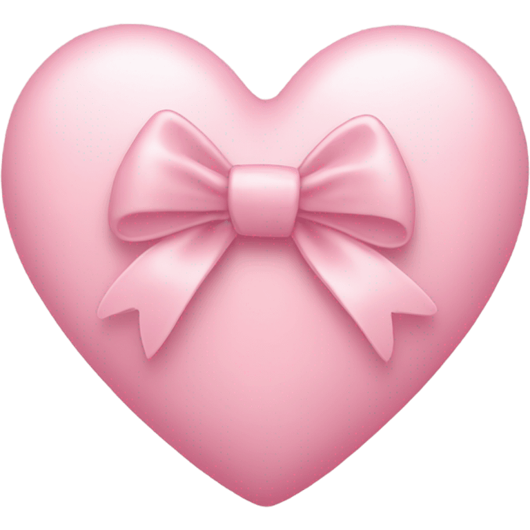 Light pink heart with a small bow emoji