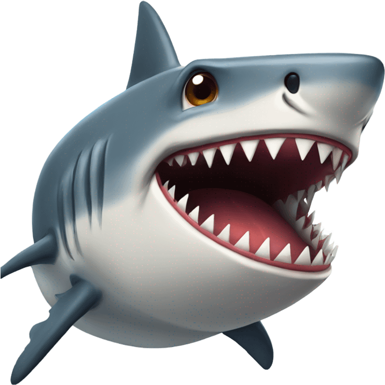 scary shark emoji