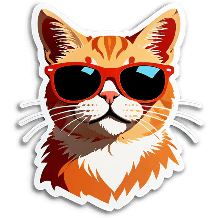 Cat with sunglasses emoji