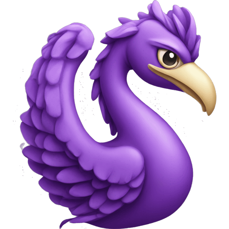 Simorgh, violet emoji