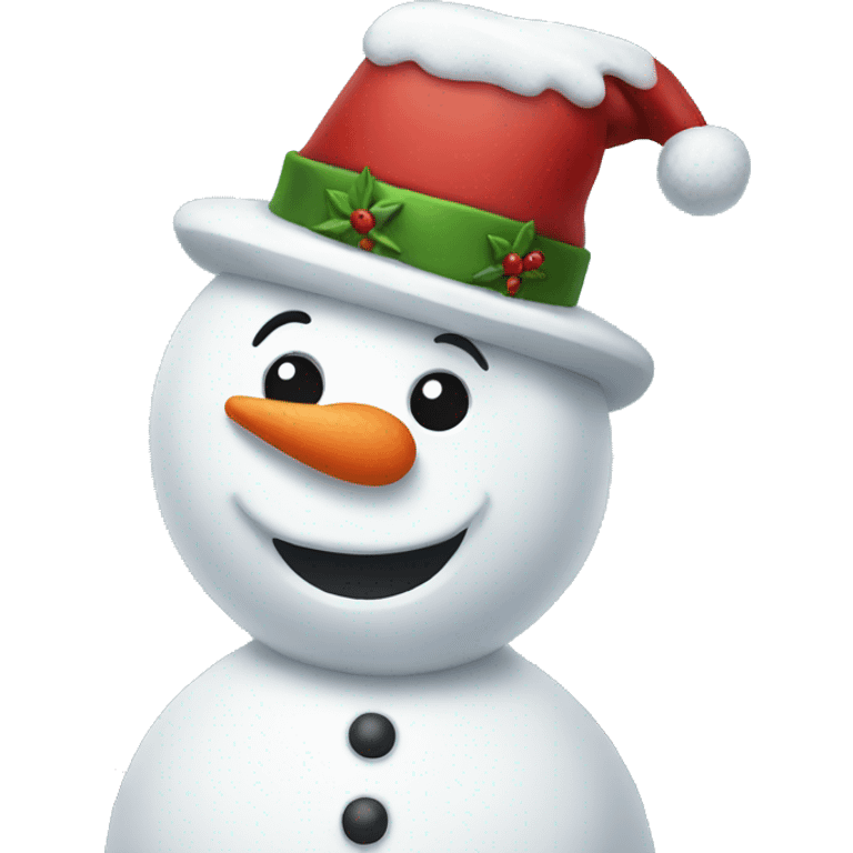 christmas snowman emoji