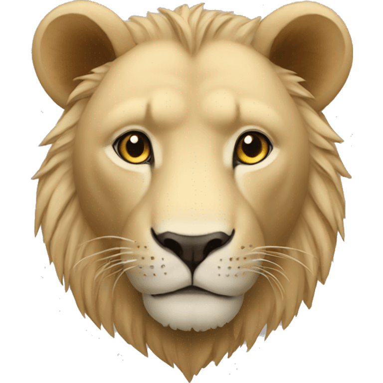 Ours avec un lion emoji