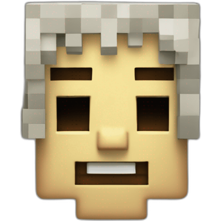 Minecraft-squelette sur villageois emoji