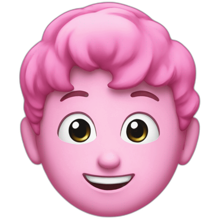 pink and white animatronic sticker emoji