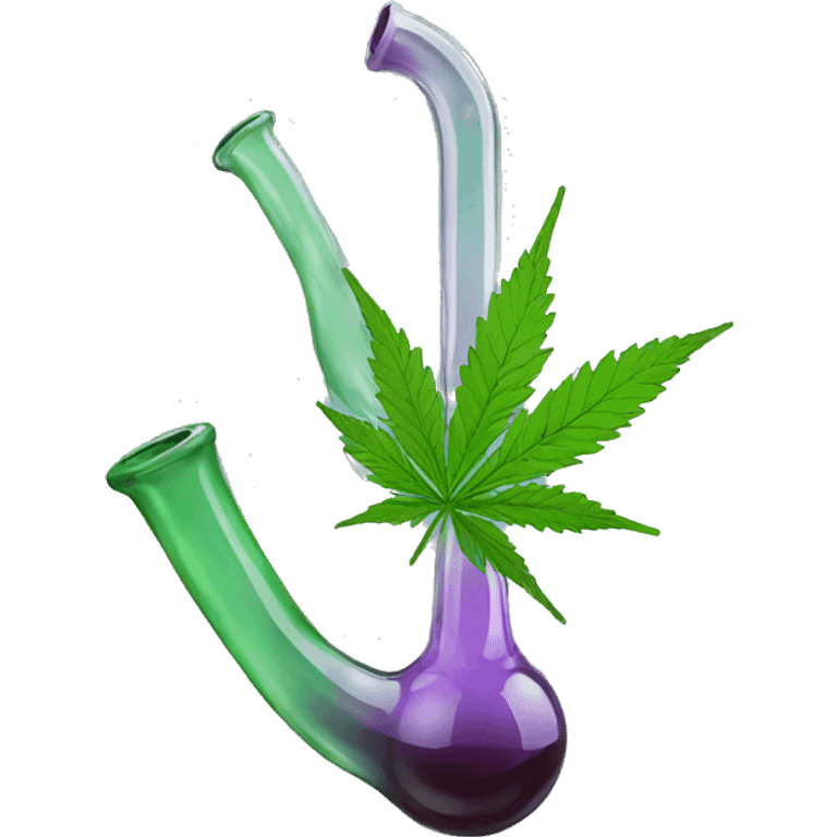 glass cannabis pipe emoji