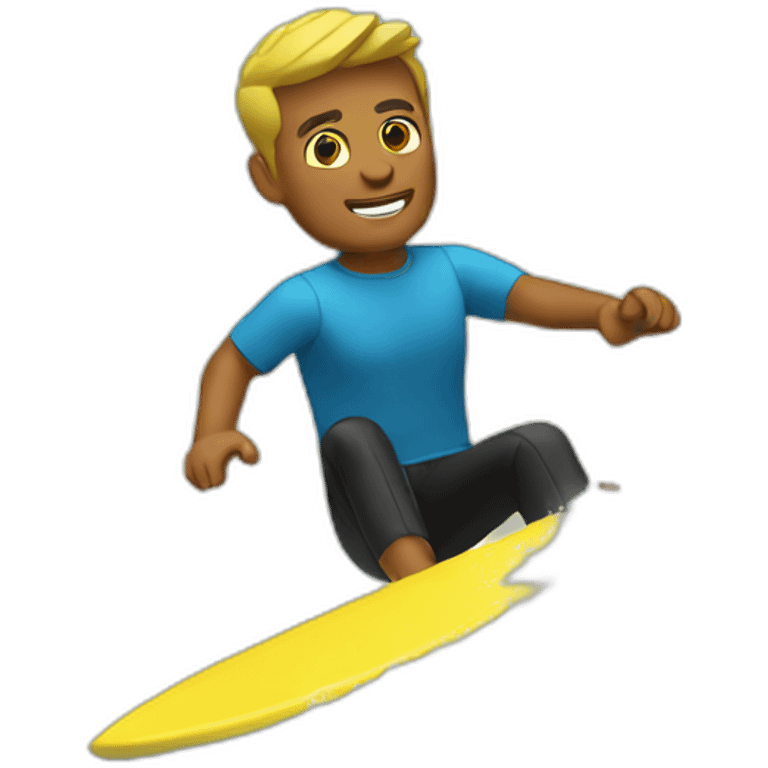 Wake surfing emoji