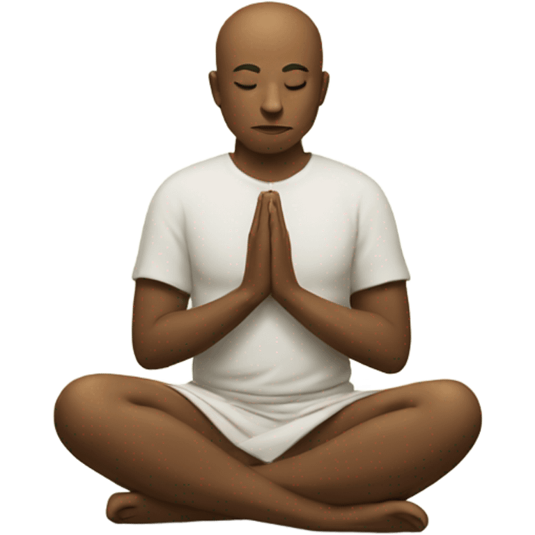 Meditating animal emoji