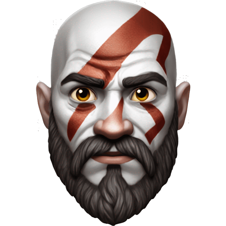 Kratos from God of war ultra realistic  emoji